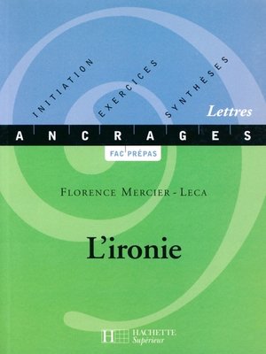 cover image of L'ironie